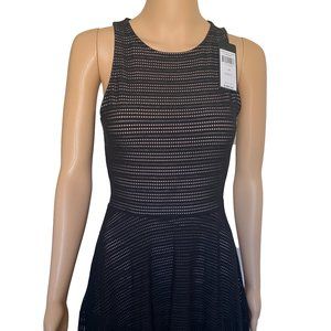 NWT BCBGMaxAzria BCBG Cocteil Black Netted Dress " Cassandra"